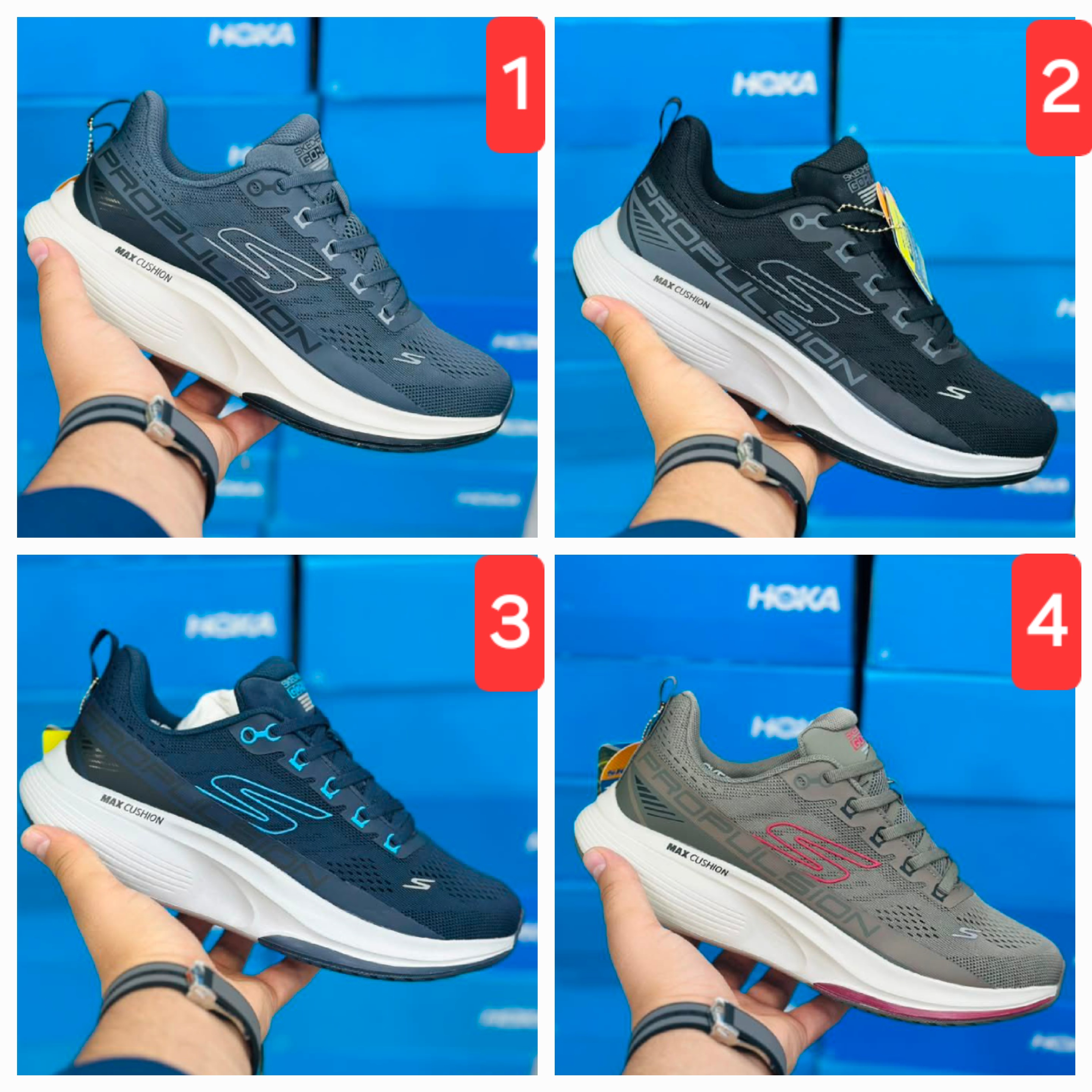 کفش اسکیچرز مدل مکس کوشن- skechers max cushion- ویتنامی